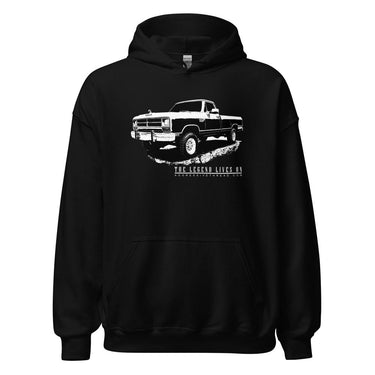 First Gen Dodge Truck Hoodie in black